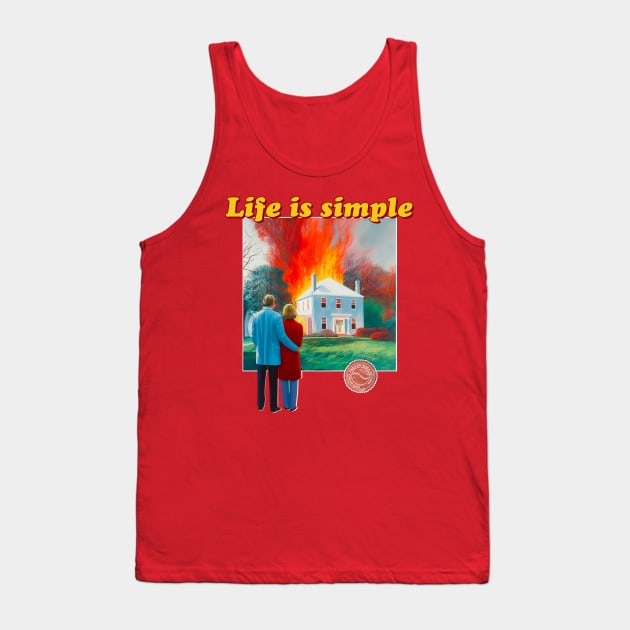 Life is Simple Tank Top by liminal pop